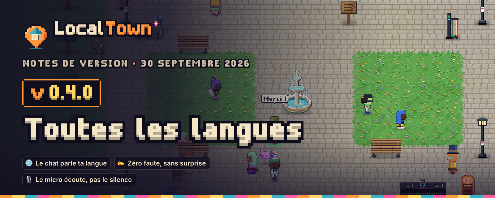 LocalTown 0.4 : Toutes les langues